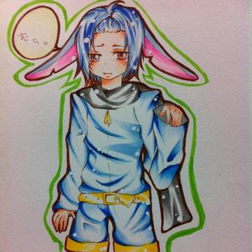 スティッチ擬人化描いてみた