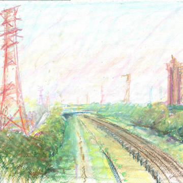 近所で線路