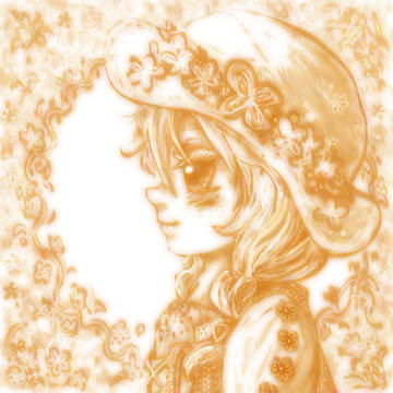 お花の帽子