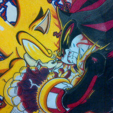 Super Sonic Vs Dark Shadow