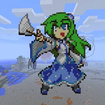 【東方人形劇】早苗さんを作ってみました【minecraft】