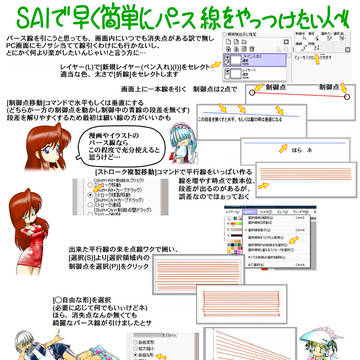 SAIで早く簡単にパース線をやっつけちゃう講座だョ