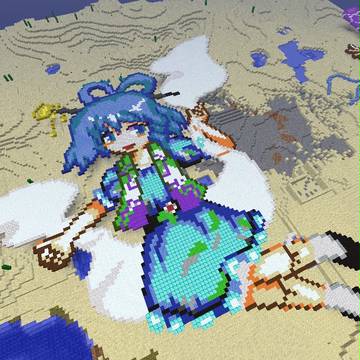 【にゃんにゃん】Minecraft地上絵【せいがにゃん】