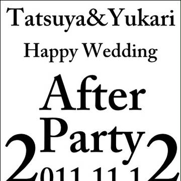 結婚式二次会フライヤー