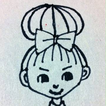 ペンで女の子