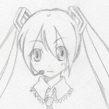初音ミク-鉛筆らくがき-