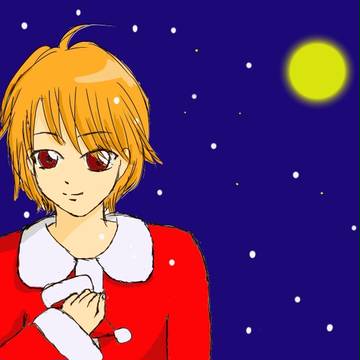 サンタ見習いの男の子