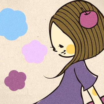 うきうきのりんご姫さま。