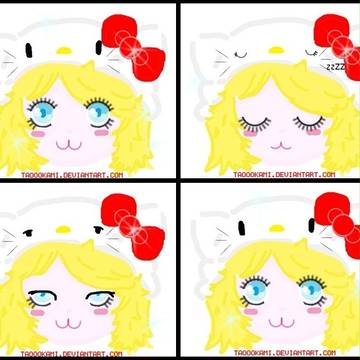 hello kitty and ami