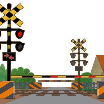 踏切タイプライターで使った絵