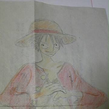 新章版モンキー・D・ルフィ(色付け後)