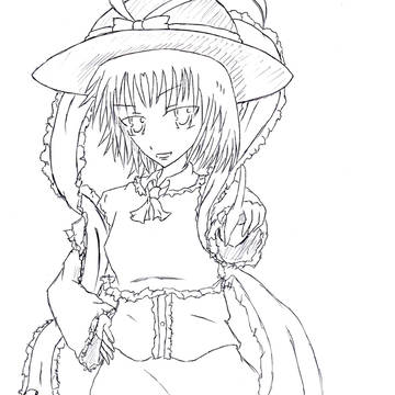 衣玖さん　ボールペン加工