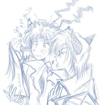 【一応、腐向け】ねこ真っ盛り。【らくがき】