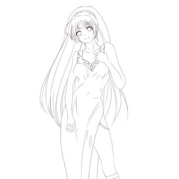 リンダ(線画)