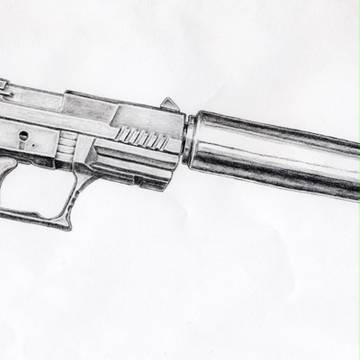 Gun w/Silencer
