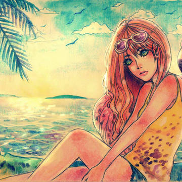 flamingo girl :)