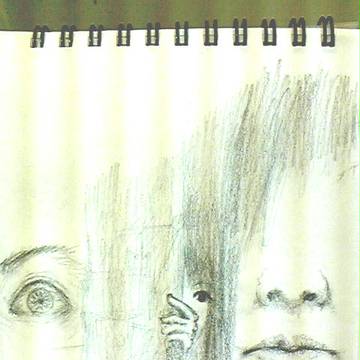 講演会の眠気覚ましに描いた