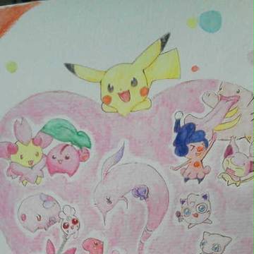 ピンクのポケモン大集合