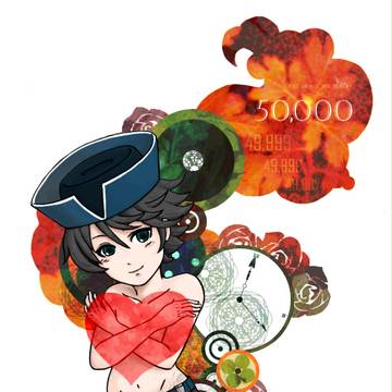 上裸で祝う5万PV