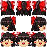 32*32ドット ゆっくり霊夢 8方向