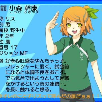 【絵師イナイレ化】リス【のせ】