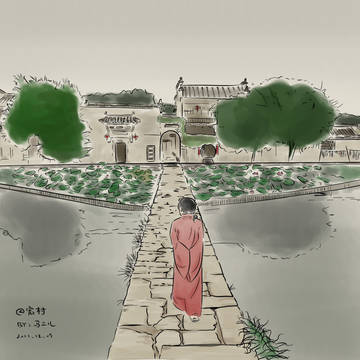 风景旧曾谙@安徽黔县宏村
