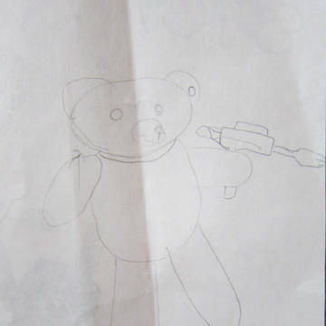 主にクマのぬいぐるみ