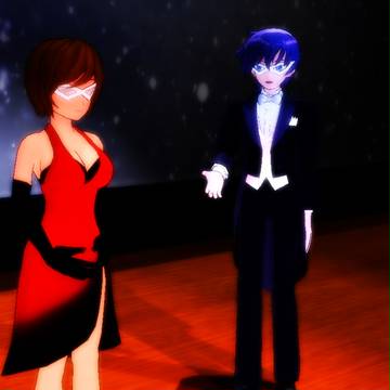 MMD オペラ風KAITOとMEIKO