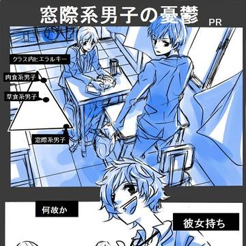 窓際系男子