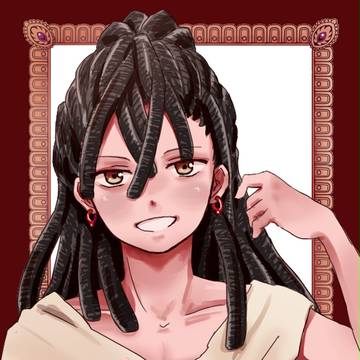 カシムの耳飾りの台紙