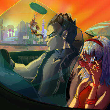 Girl next car