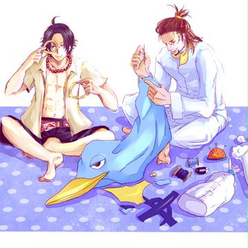 「なあ、サッチ、これ何？」「ん？あー、マルコの目」