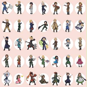 【ヘタリア】ポケモン風ドット