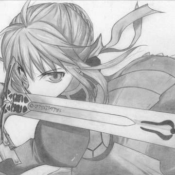 セイバー描いてみた!
