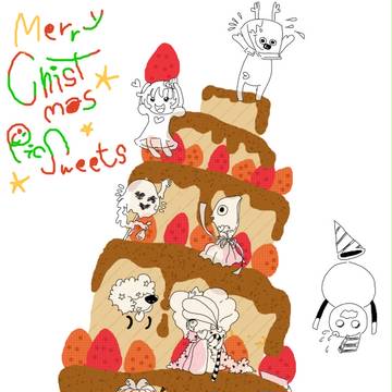 お菓子たちのクリスマース！
