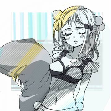 眠そうな女の子