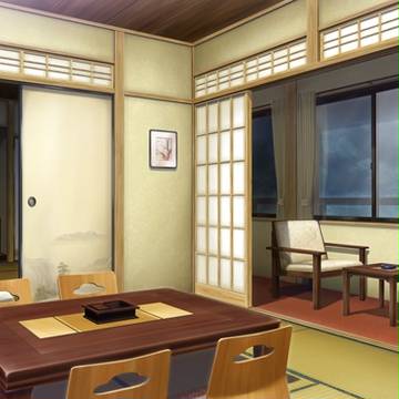 背景:旅館客室