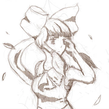 Reimu and the Wind