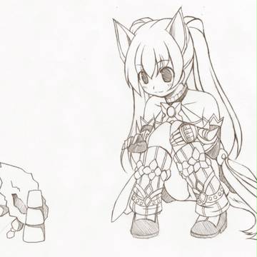 エリーンとミニゴーレム