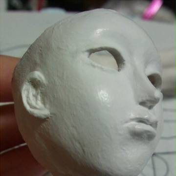 人形作成途中　２