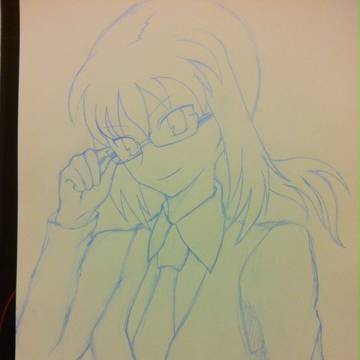 セイバーにメガネを付けてみた