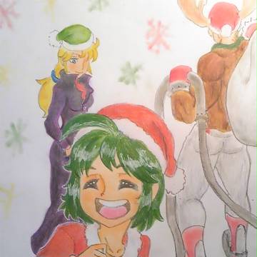 クリスマスの絵と今年描いたラクガキ