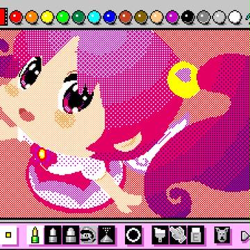 マリオペイントでピクピク
