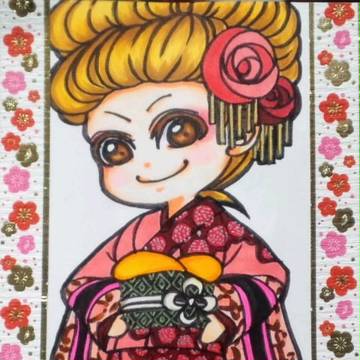 2012年賀状絵⑧