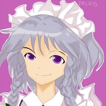咲夜さんを描いてみました。