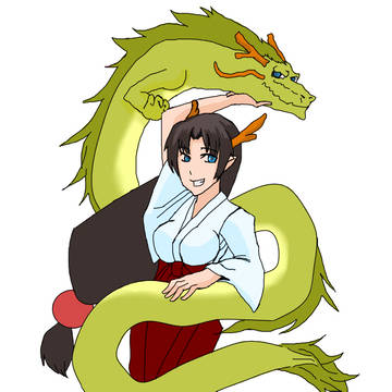 辰年なので龍の巫女さん