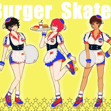 【♀注意】ハゲガムレッドでバーガースケーター