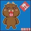 2011年、年賀状ドット絵