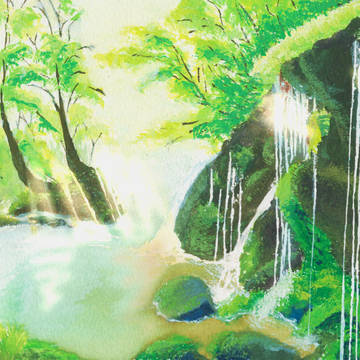 水彩画はじめました