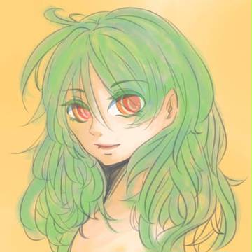緑髪